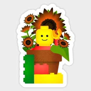 Sunflower Bricks Sticker